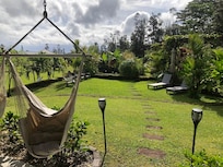 The view from the lanai of the guest house