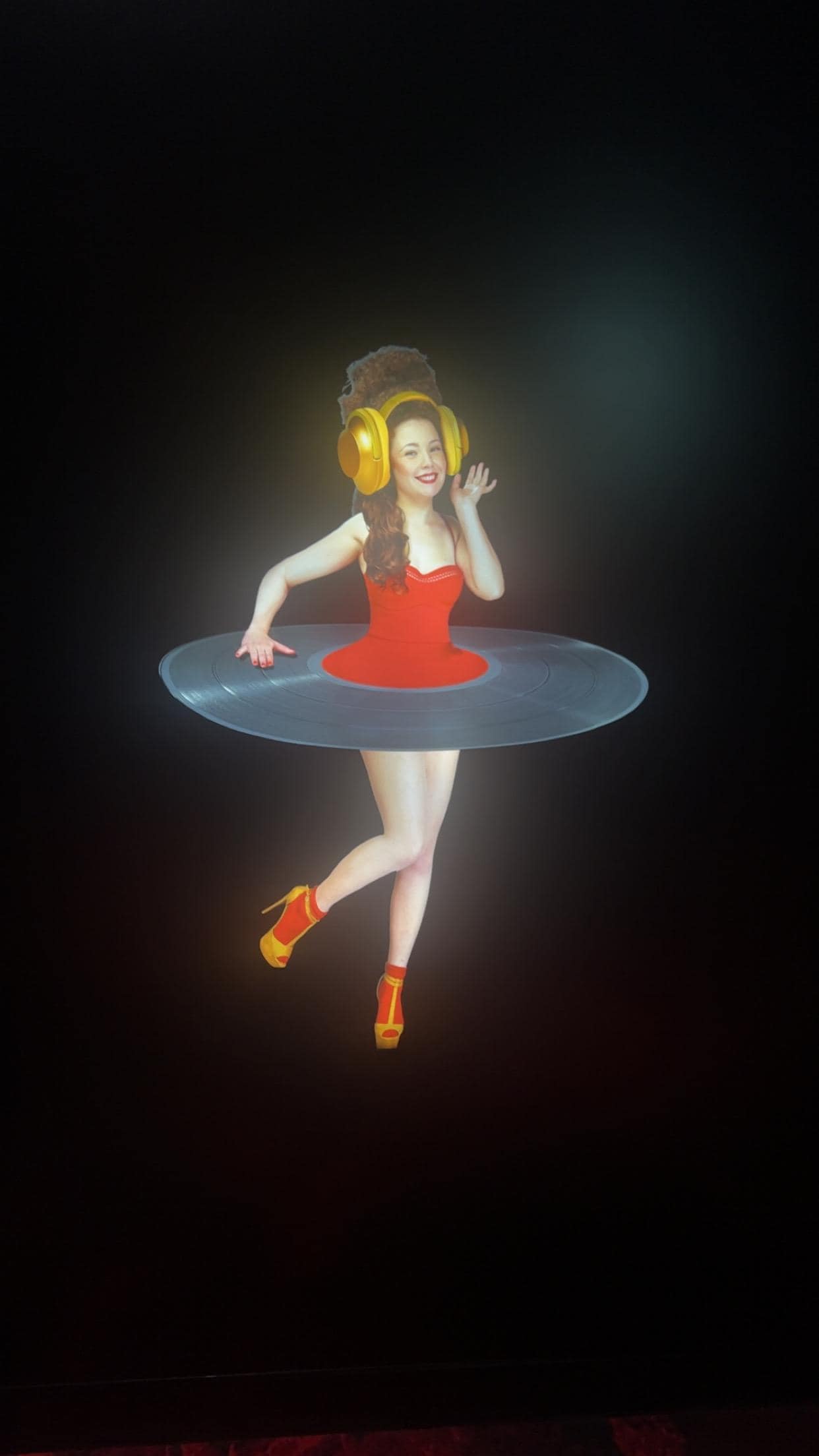 Greets you as you walk out the 9th floor elevator 