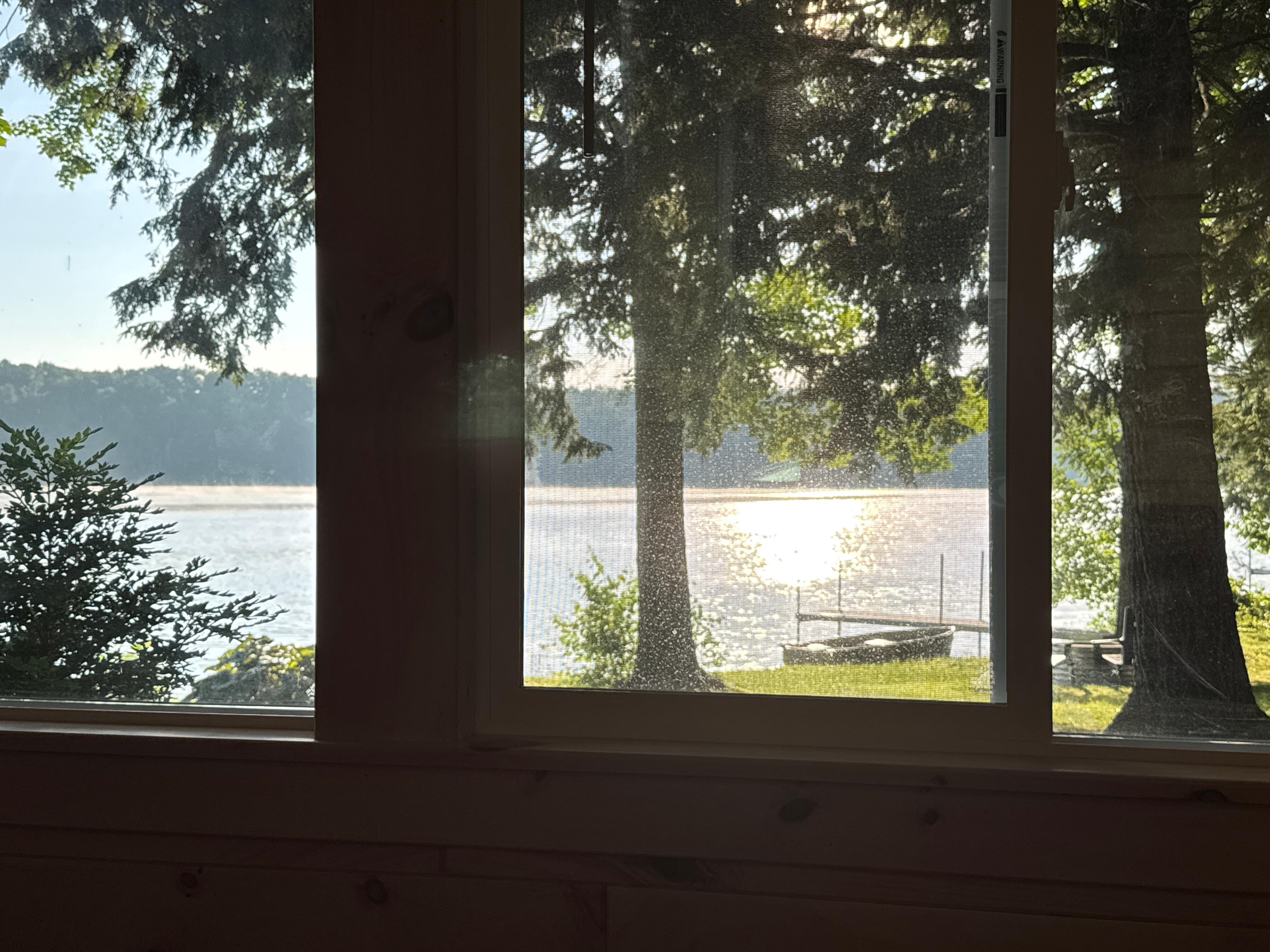 View from enclosed porch