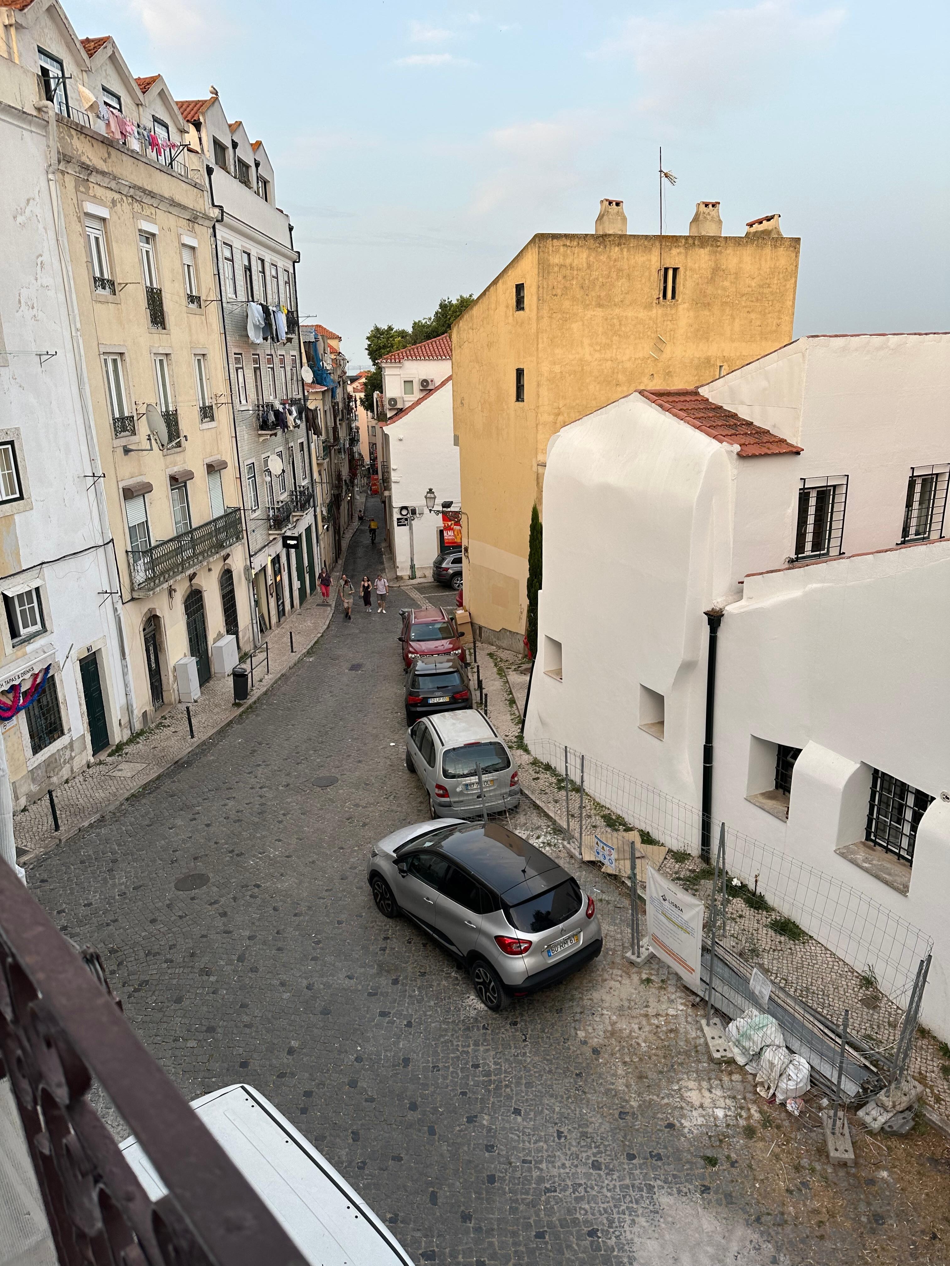 View from the balcony to the left 