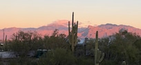 Sunset view of Santa Catalina Mountains