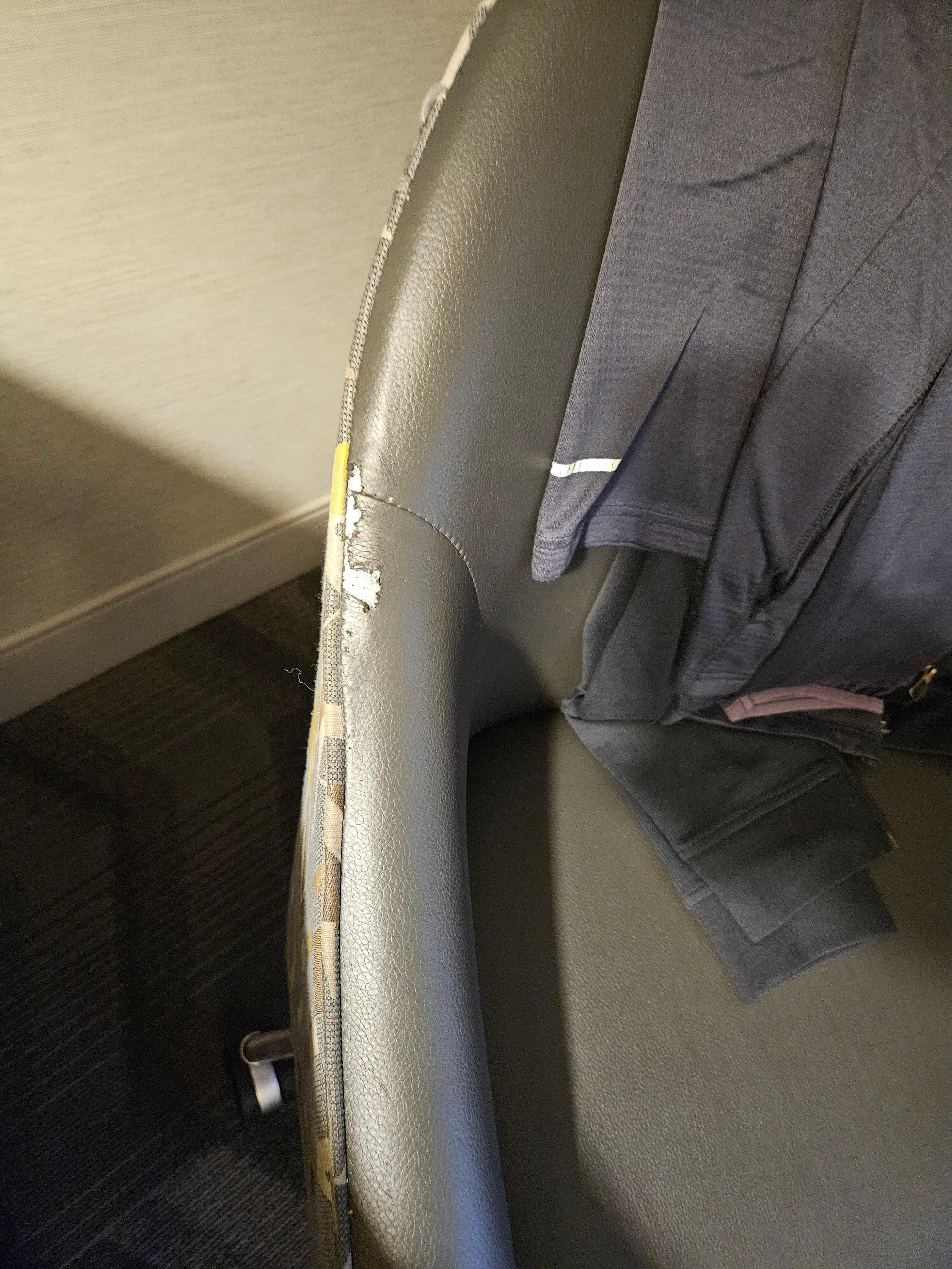 Chair was worn out with tears