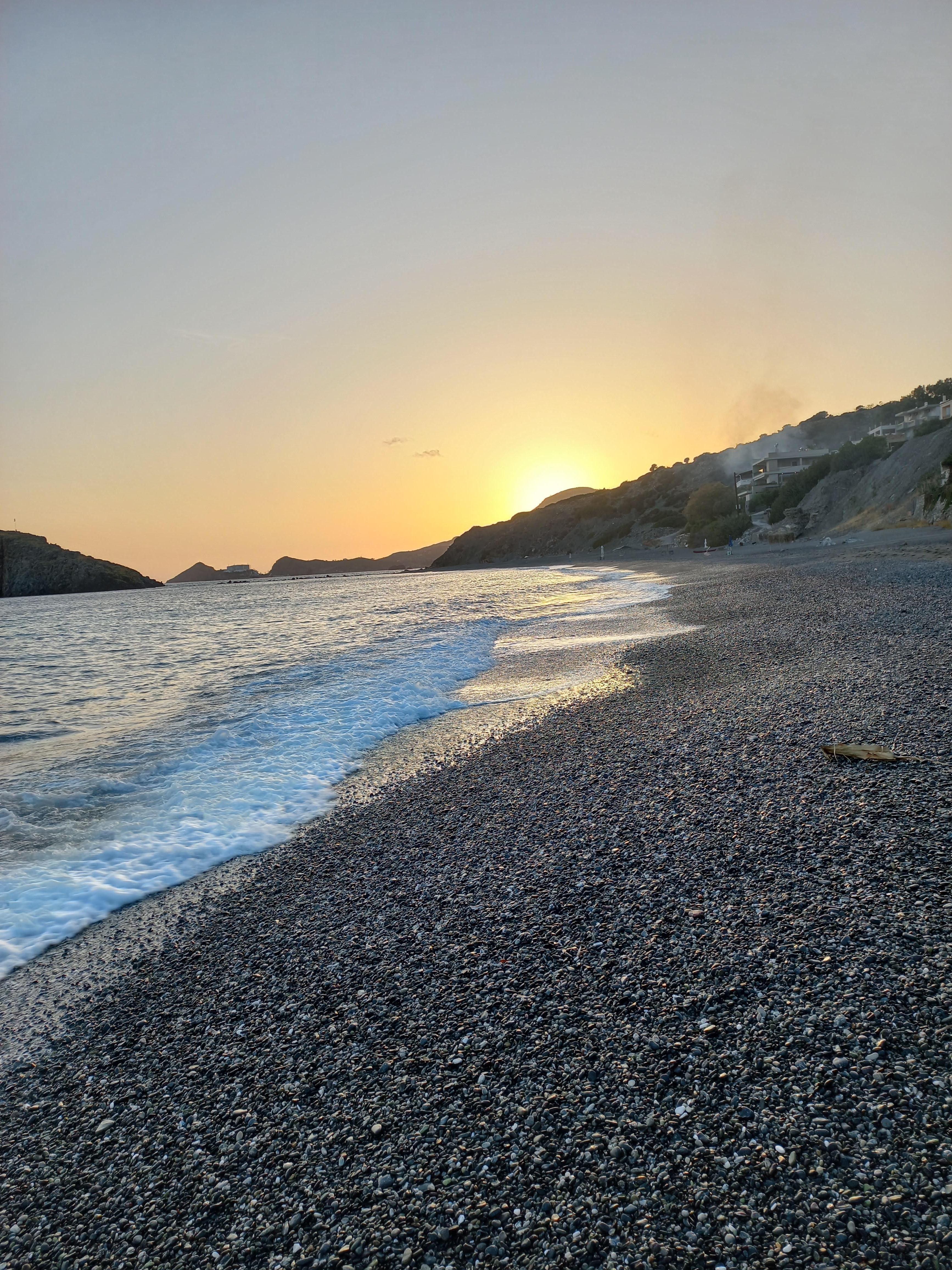 Der Strand unterhalb der Ferienwohnung 