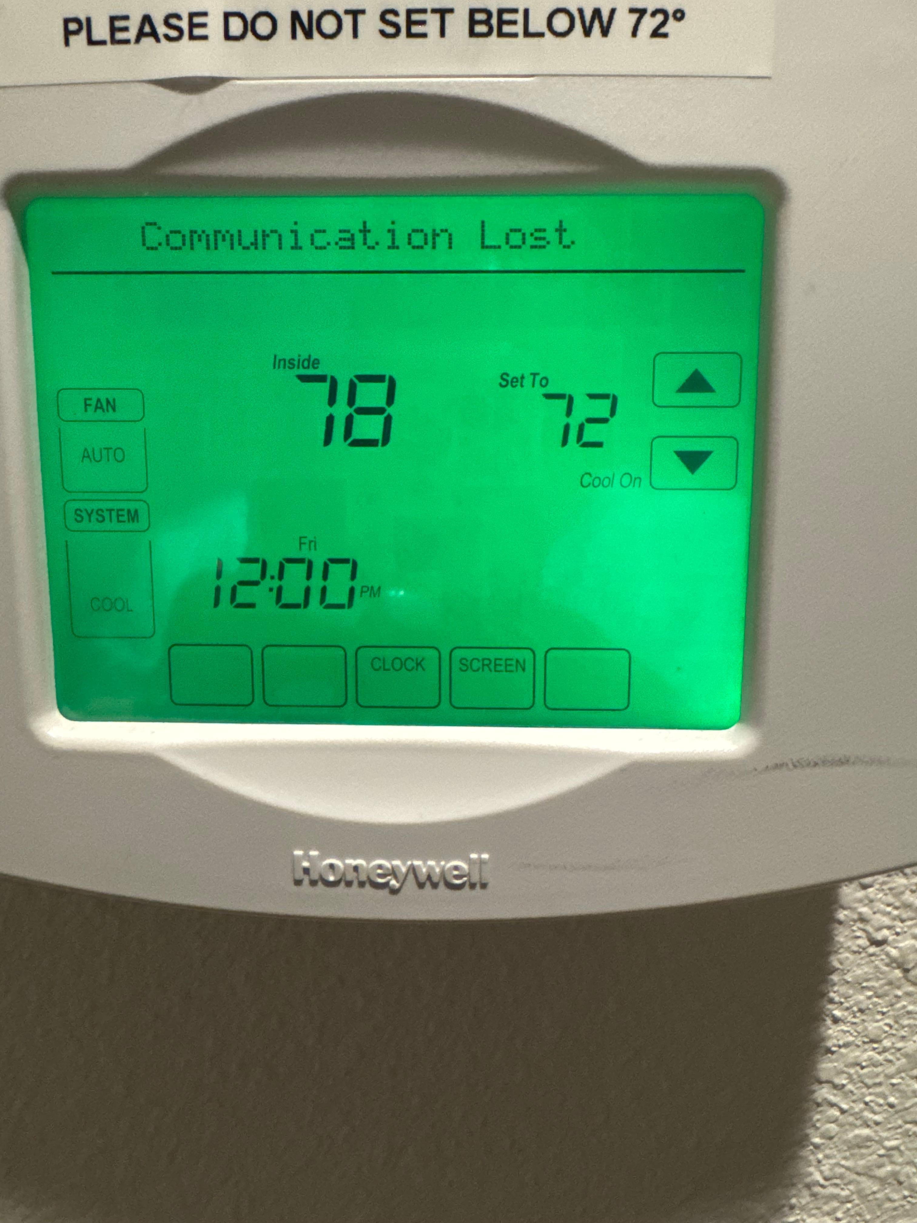 Thermostat must stay on 72. We ended up purchasing fans because the house was not cool the entire stay.
