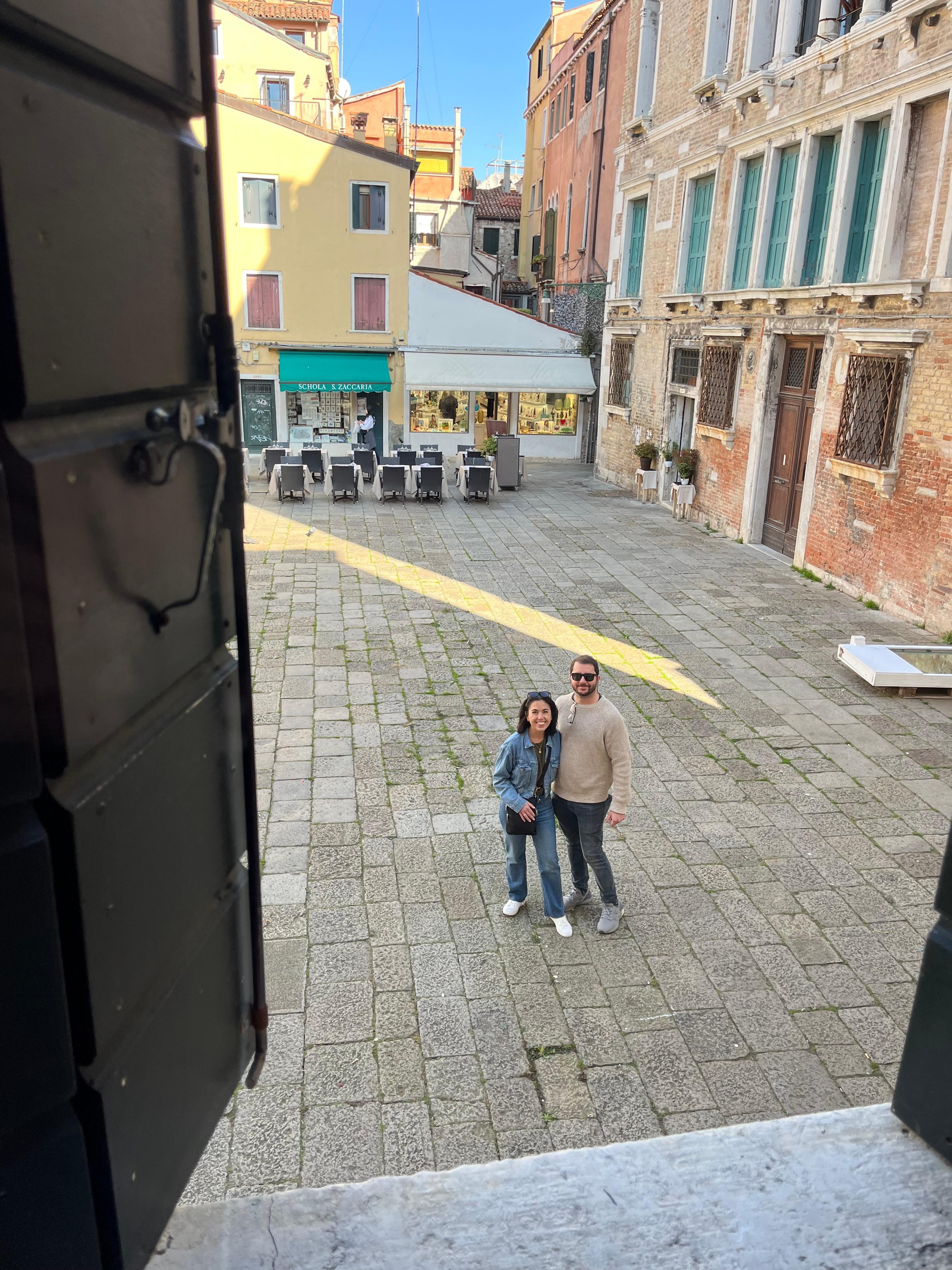 View of Campo San Maurizio from the living room 