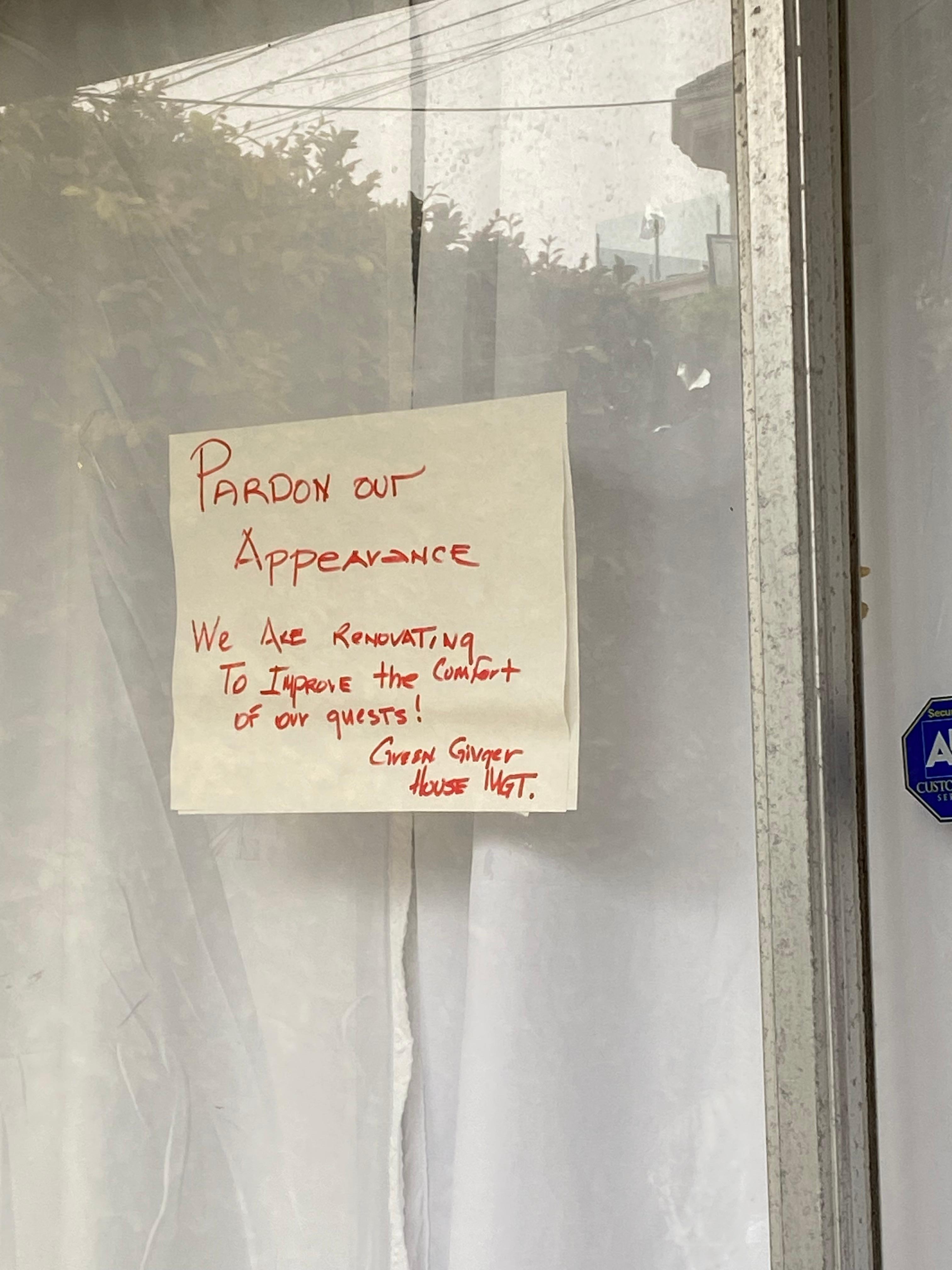 to explain the run down state of the property