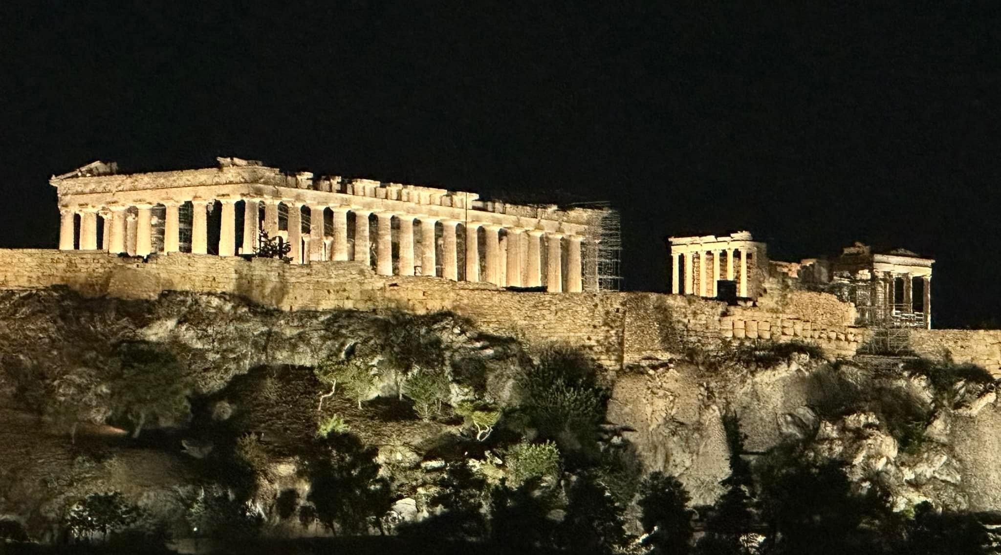 This is the view from the Acropolis View bar on the roof of the Cypria.