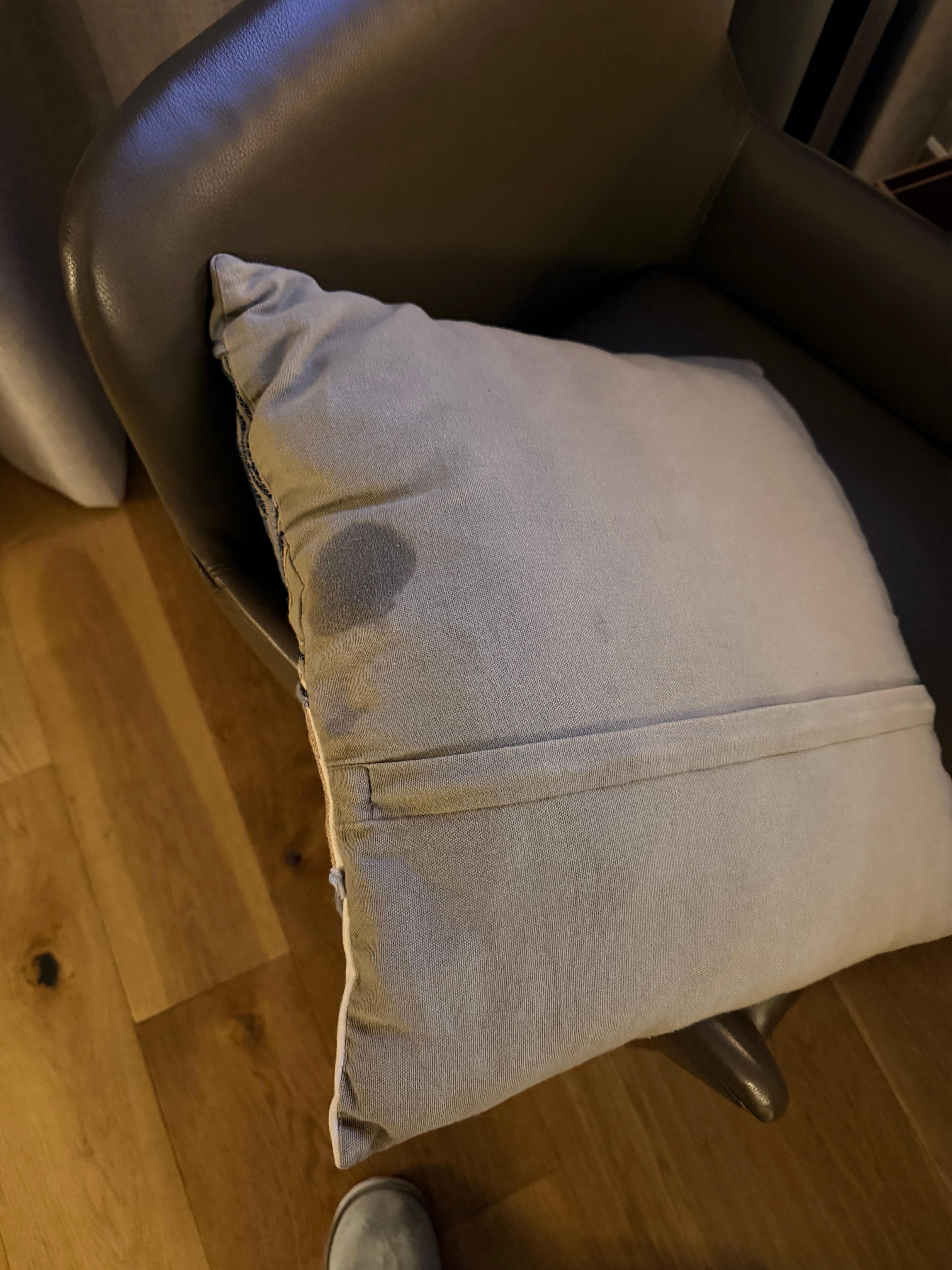 Wet oily stain of some kind 