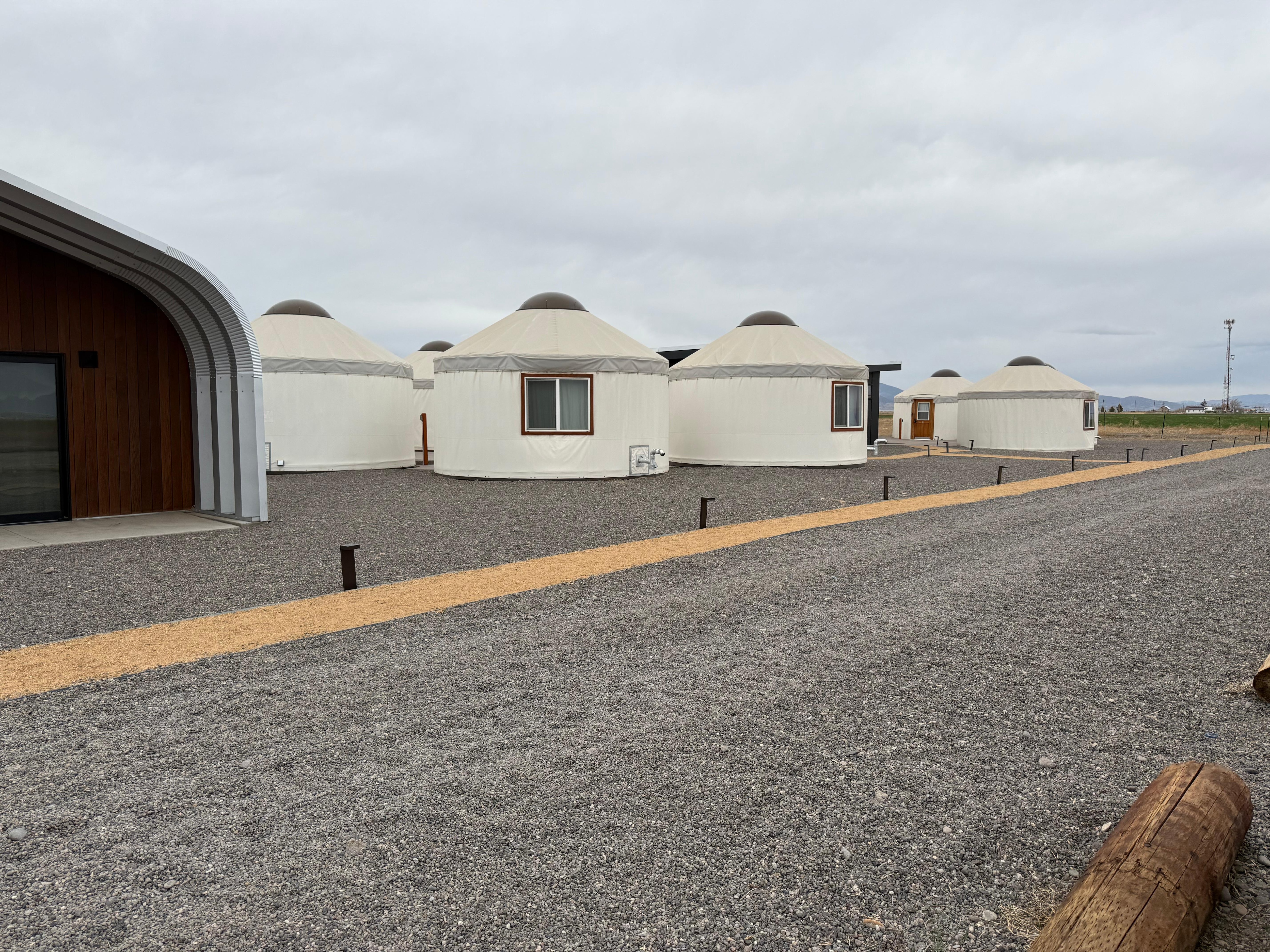 There are yurts