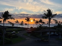 Sunset from the balcony each evening.