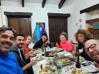 A los pies del sector de escalada Serena