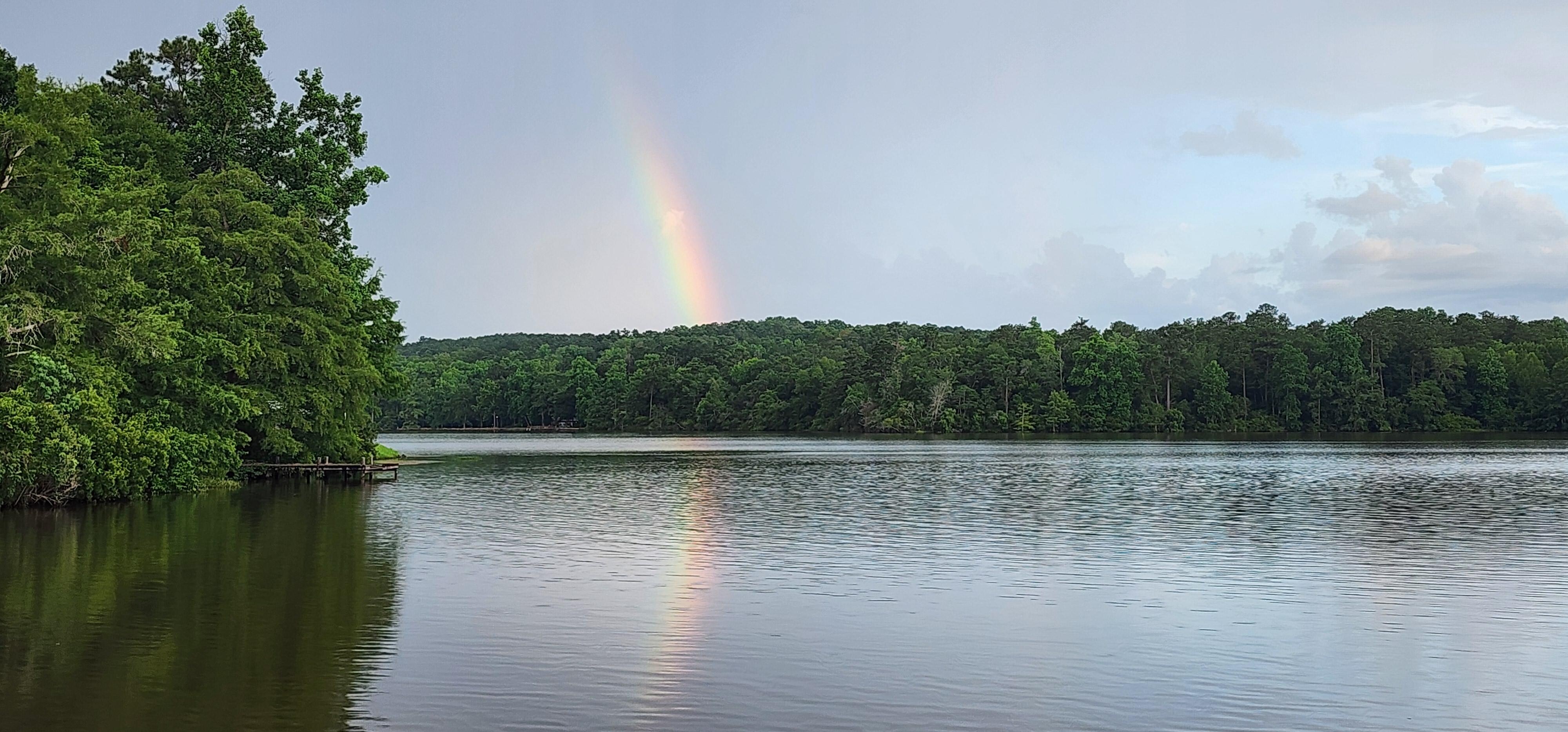 Rainbow after storm