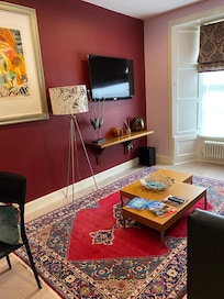 Seating area in apartment 1