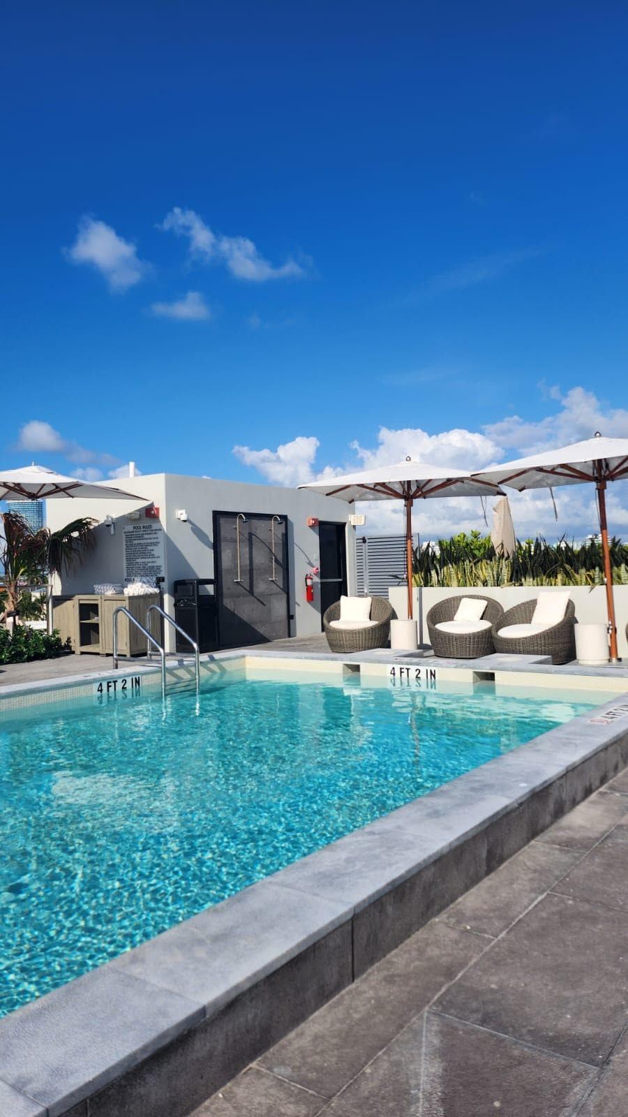 Rooftop pool