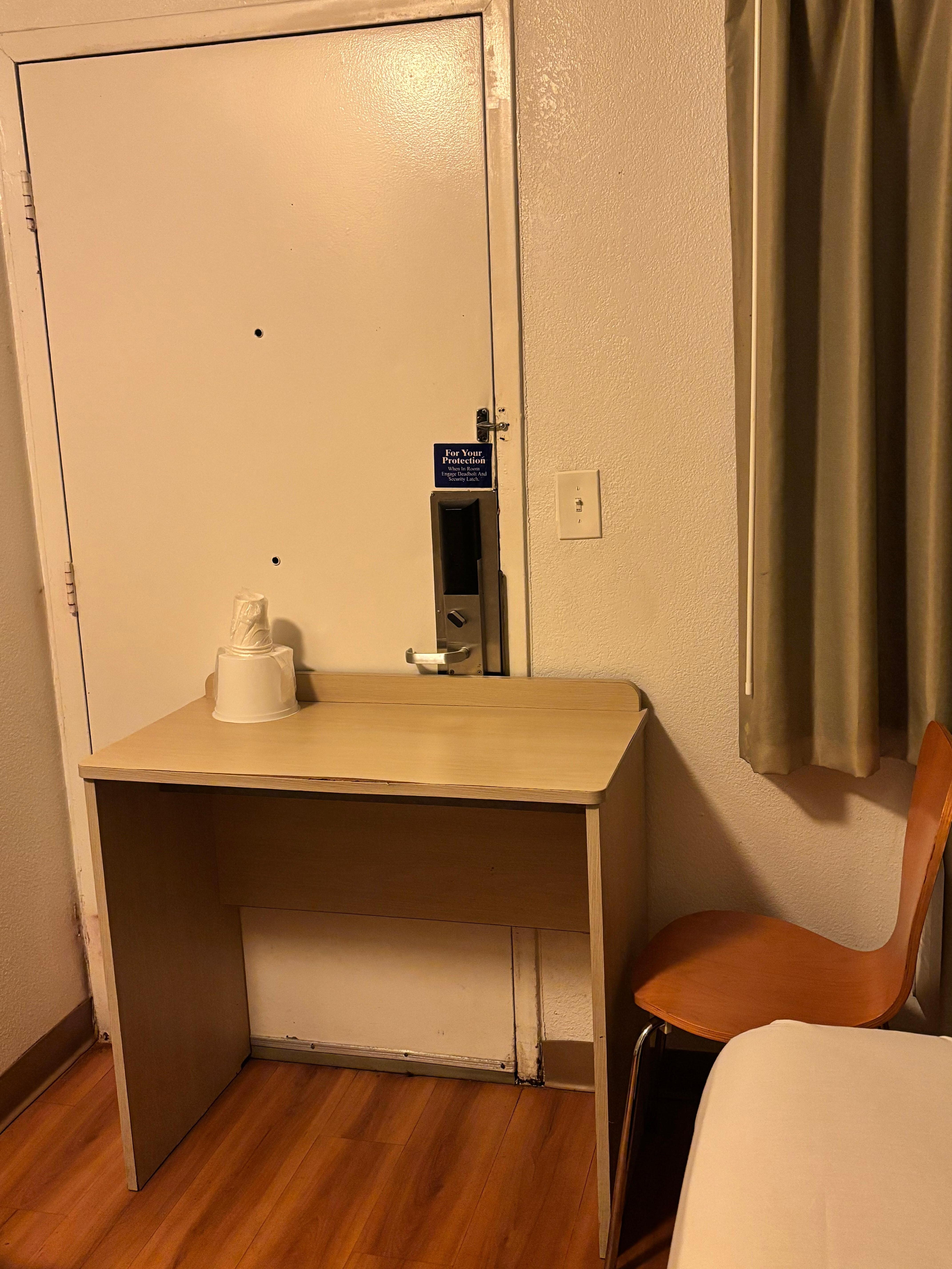 Locked messed up so barricaded myself in room