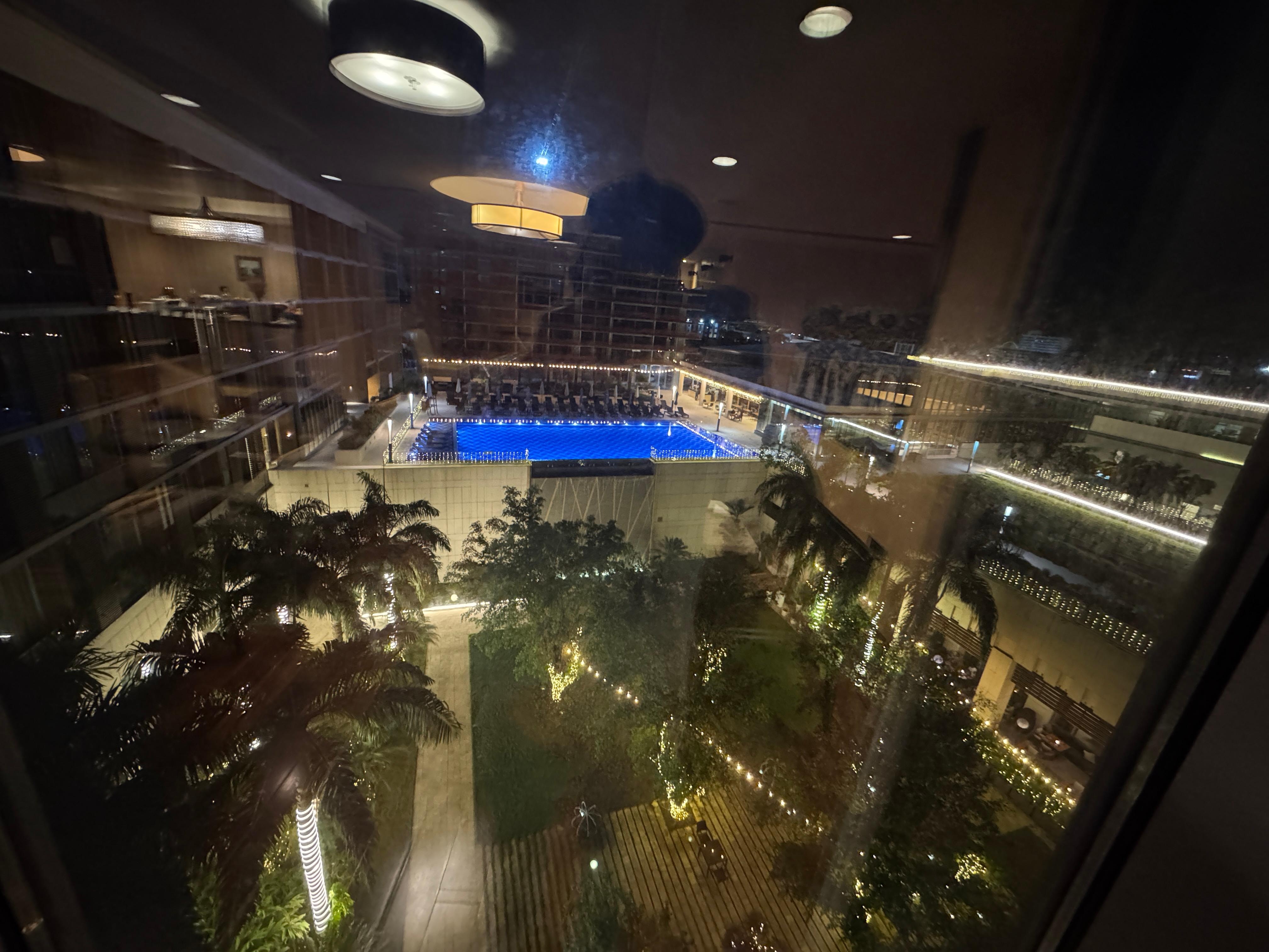 Pool/garden view from the 6th floor. 