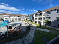 Pool view from balcony