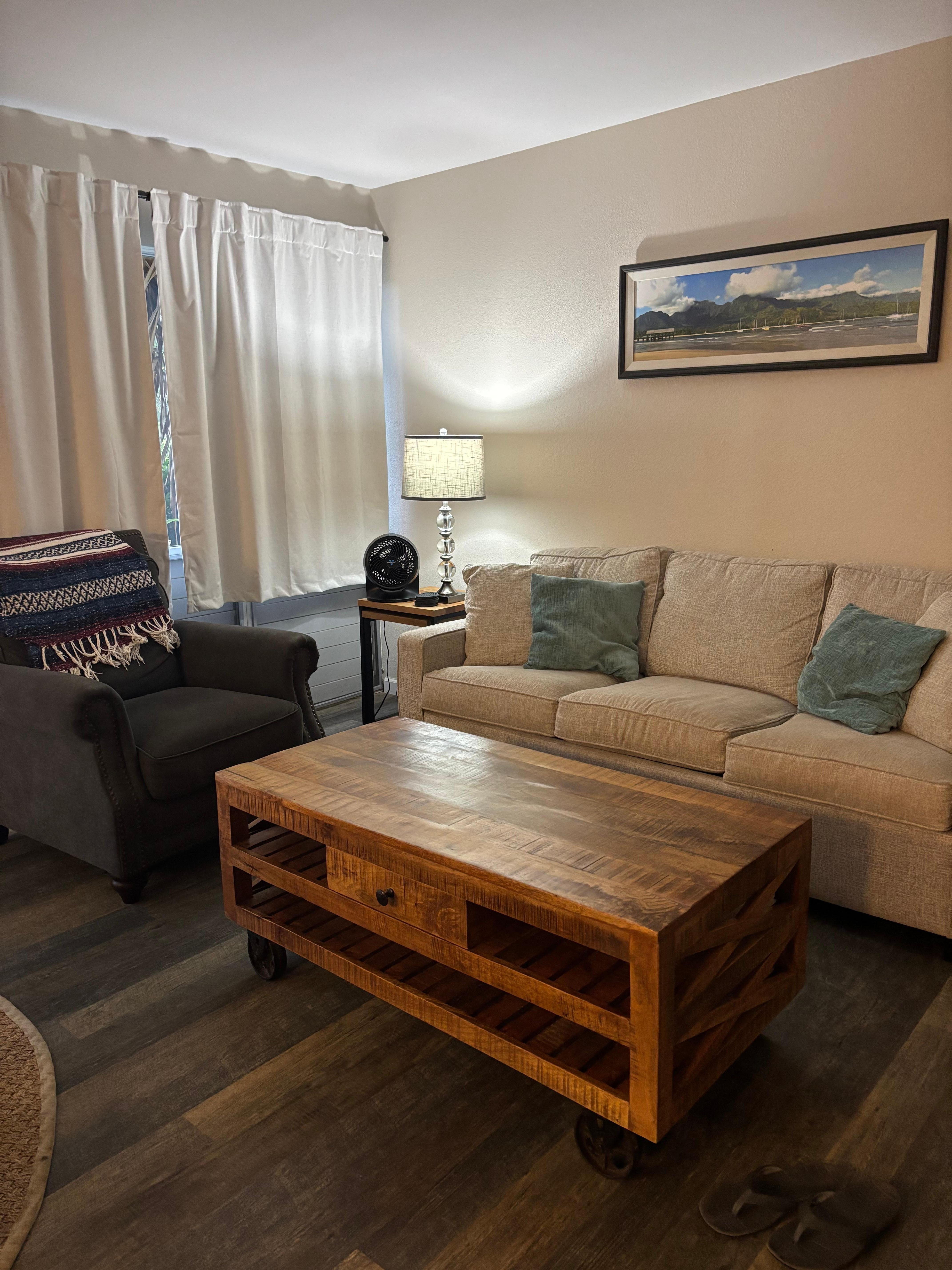 Spacious living area 