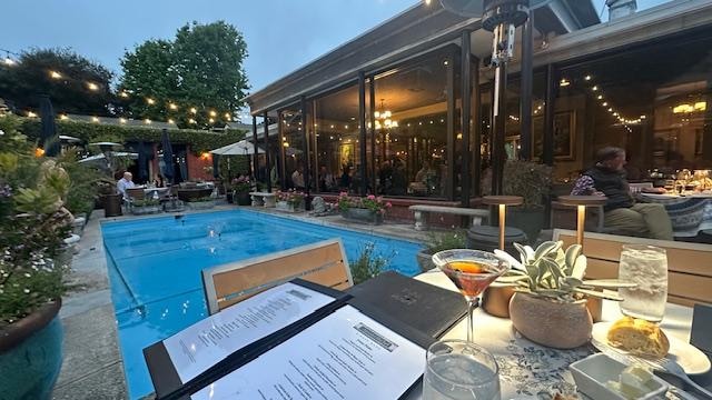 Dinner on the Patio at Anton & Michel in Carmel