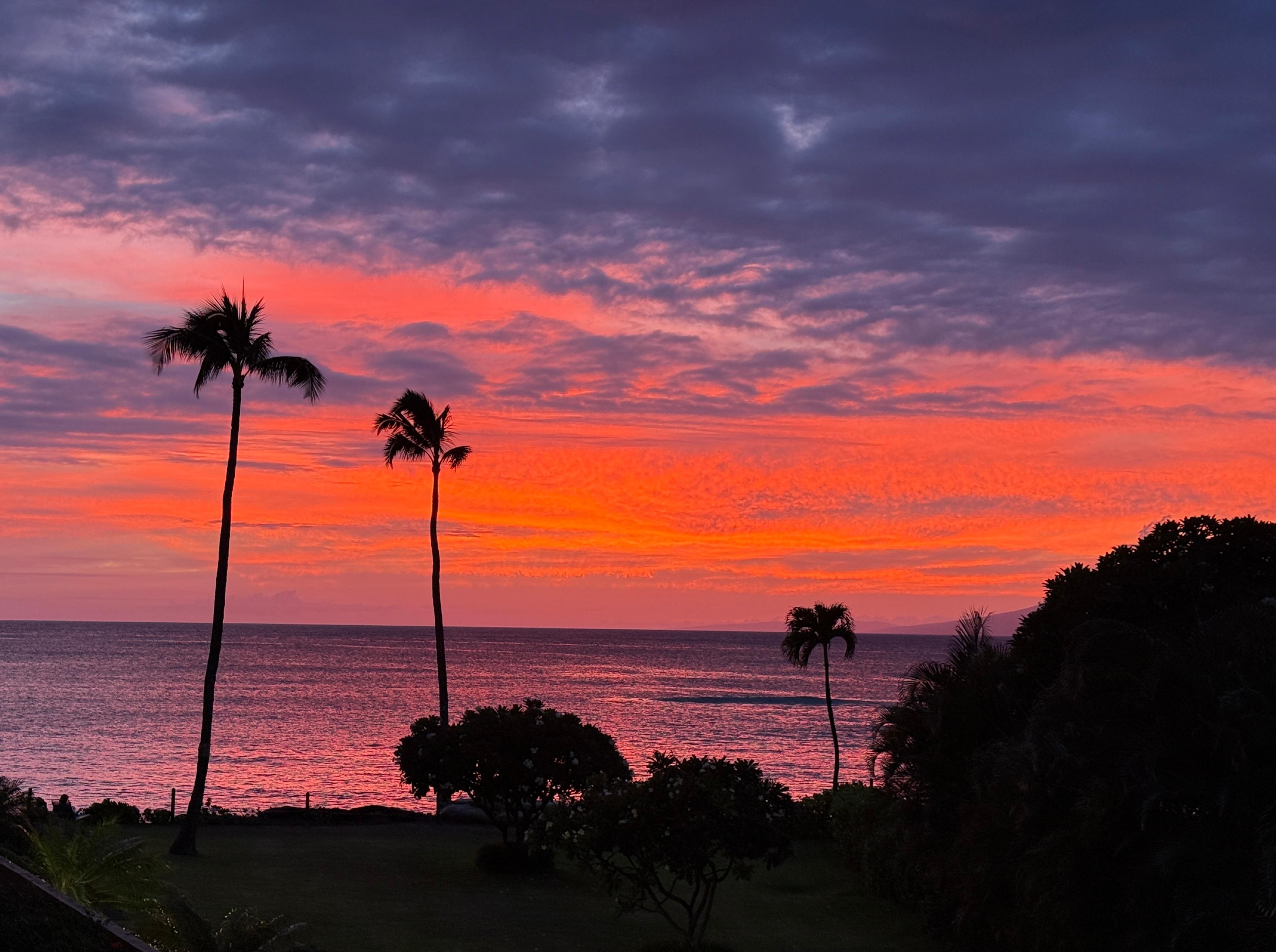 Our first night sunset