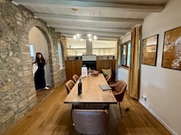 Entry to cottage/ indoor dining