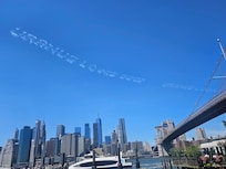 Brooklyn bridge view to Manhattan