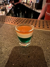 The Irish Flag shot Wayne the bar manager pours from us. (It was delicious!)
