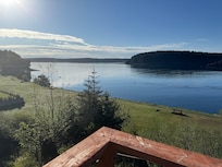 The channel from the back deck