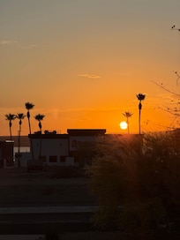 Sunset from the porch