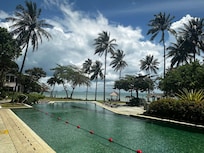 In front of our rooms.
