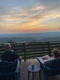 We had beautiful sunsets