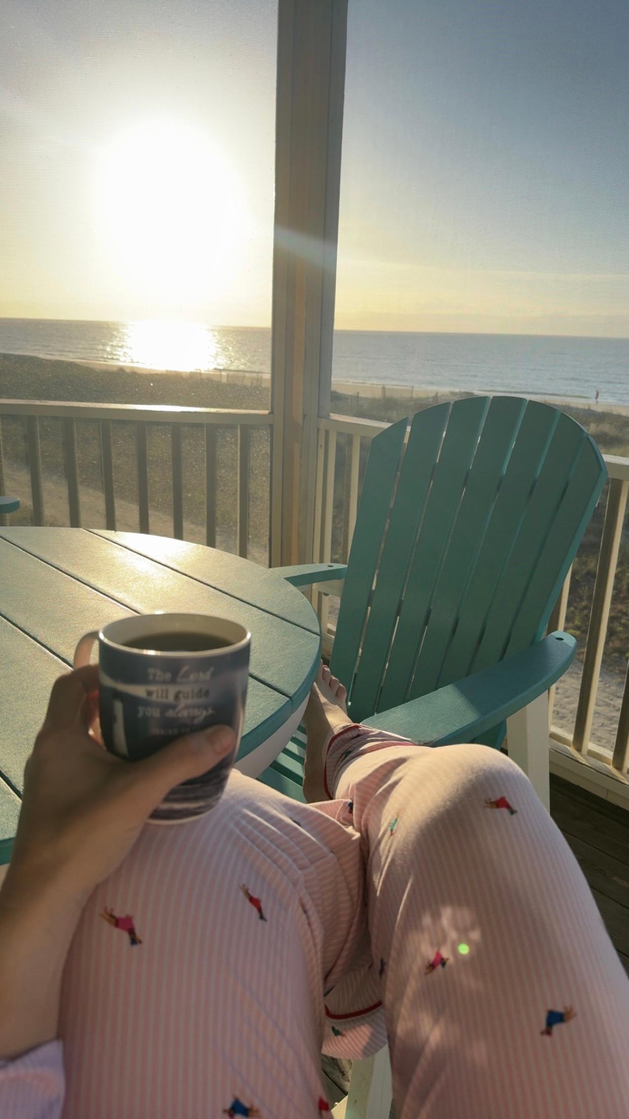 View from screened in porch! Perfect spot for my morning coffee! 