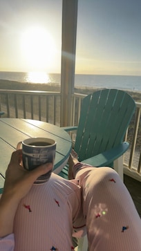 View from screened in porch! Perfect spot for my morning coffee!