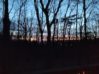 Sunset view from the deck.