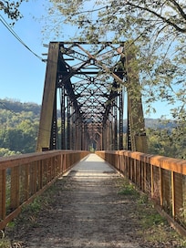 The foot bridge near Schenley