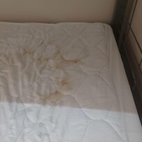 stained mattress pad