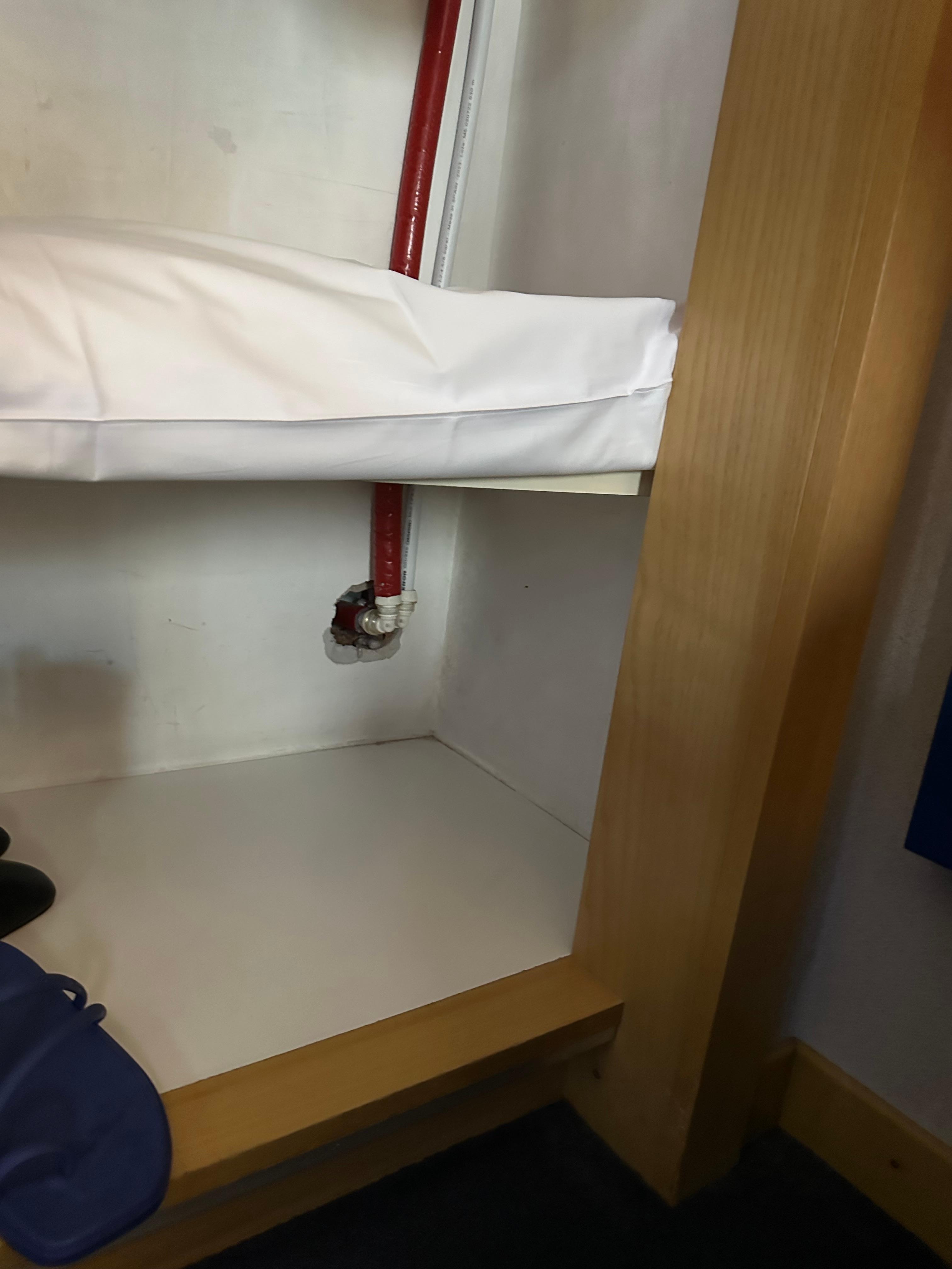 Plastic pipes expised