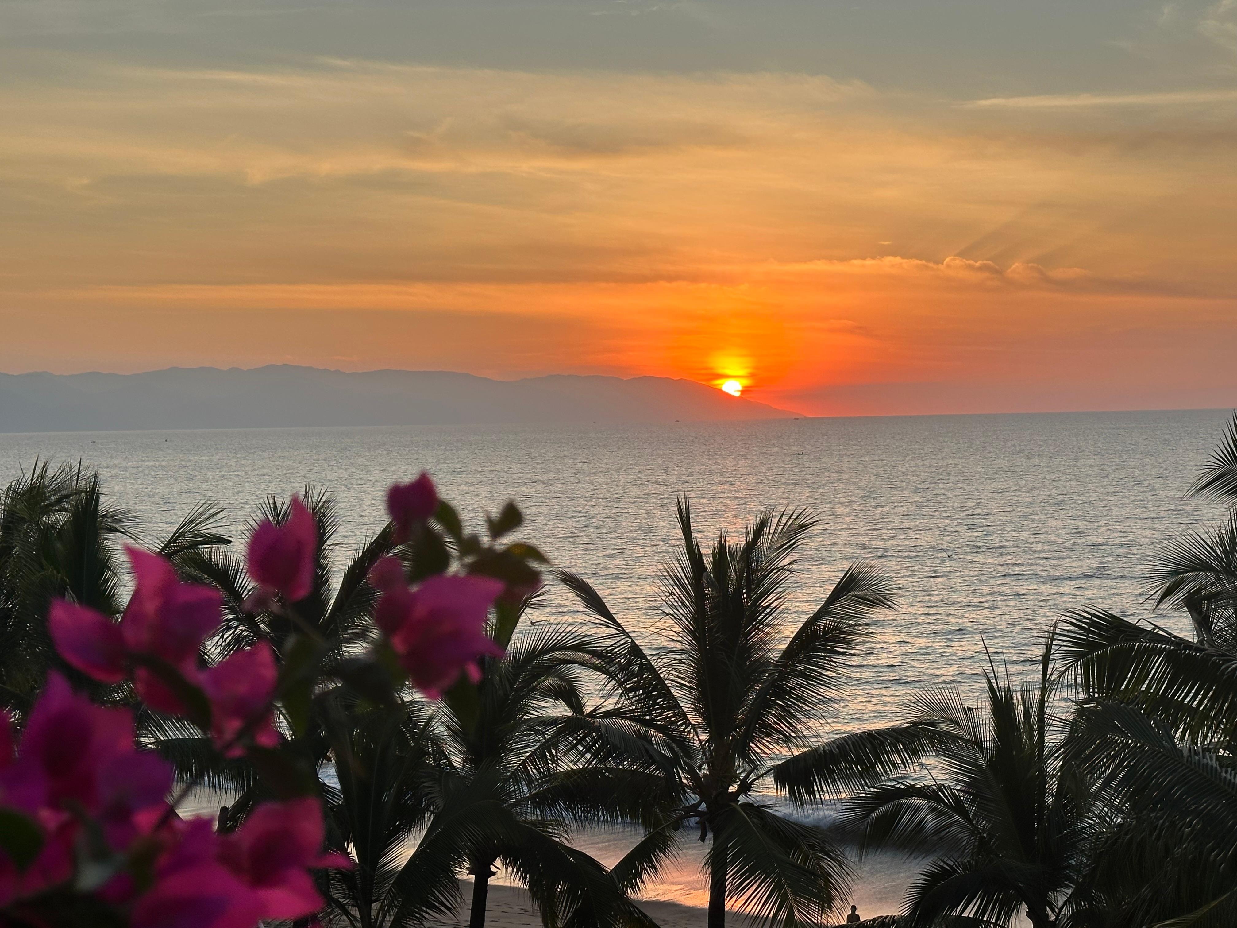 Sunset from balcony