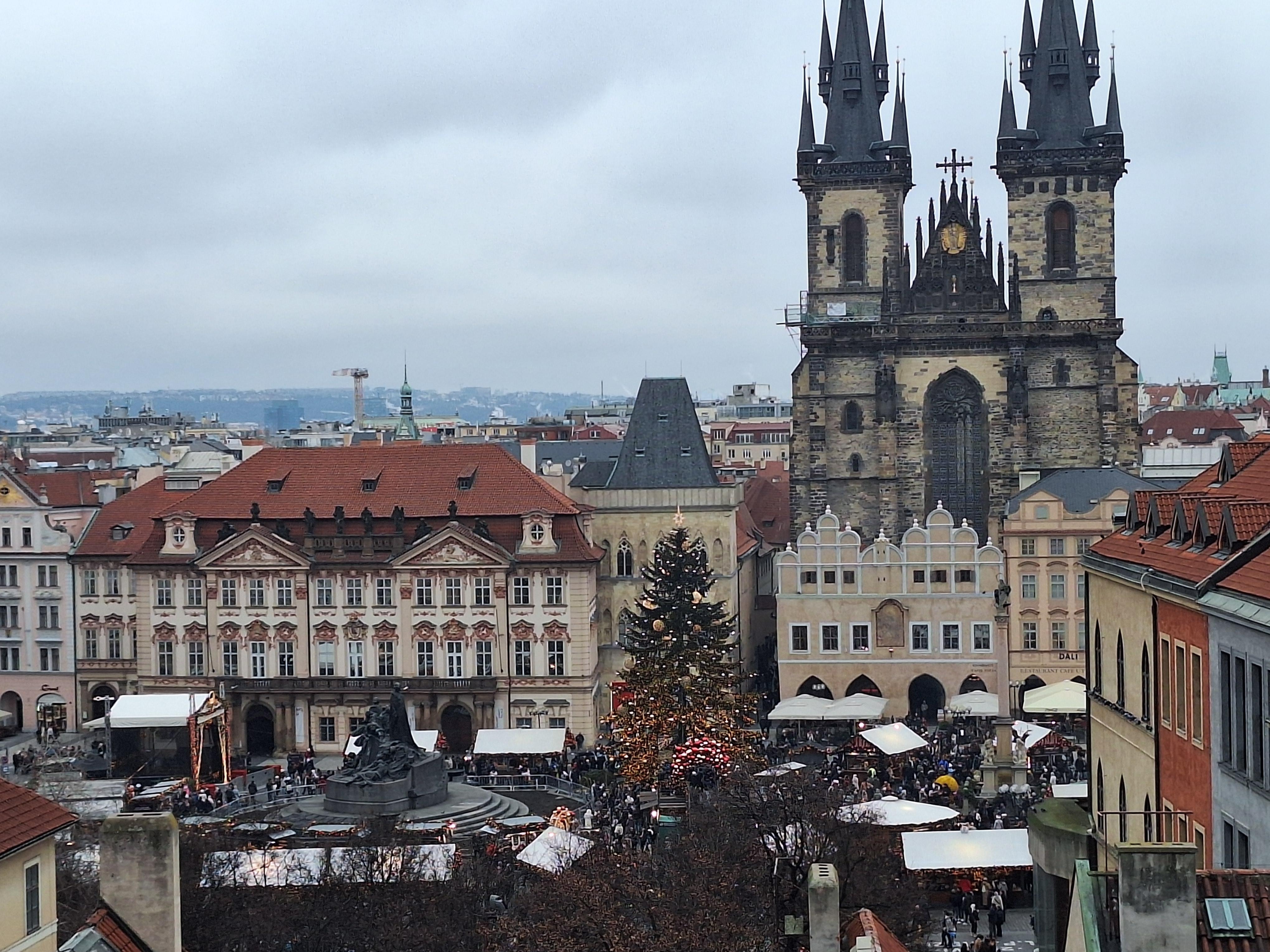 View from the roof terrace over Old Town Square