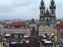 View from the roof terrace over Old Town Square