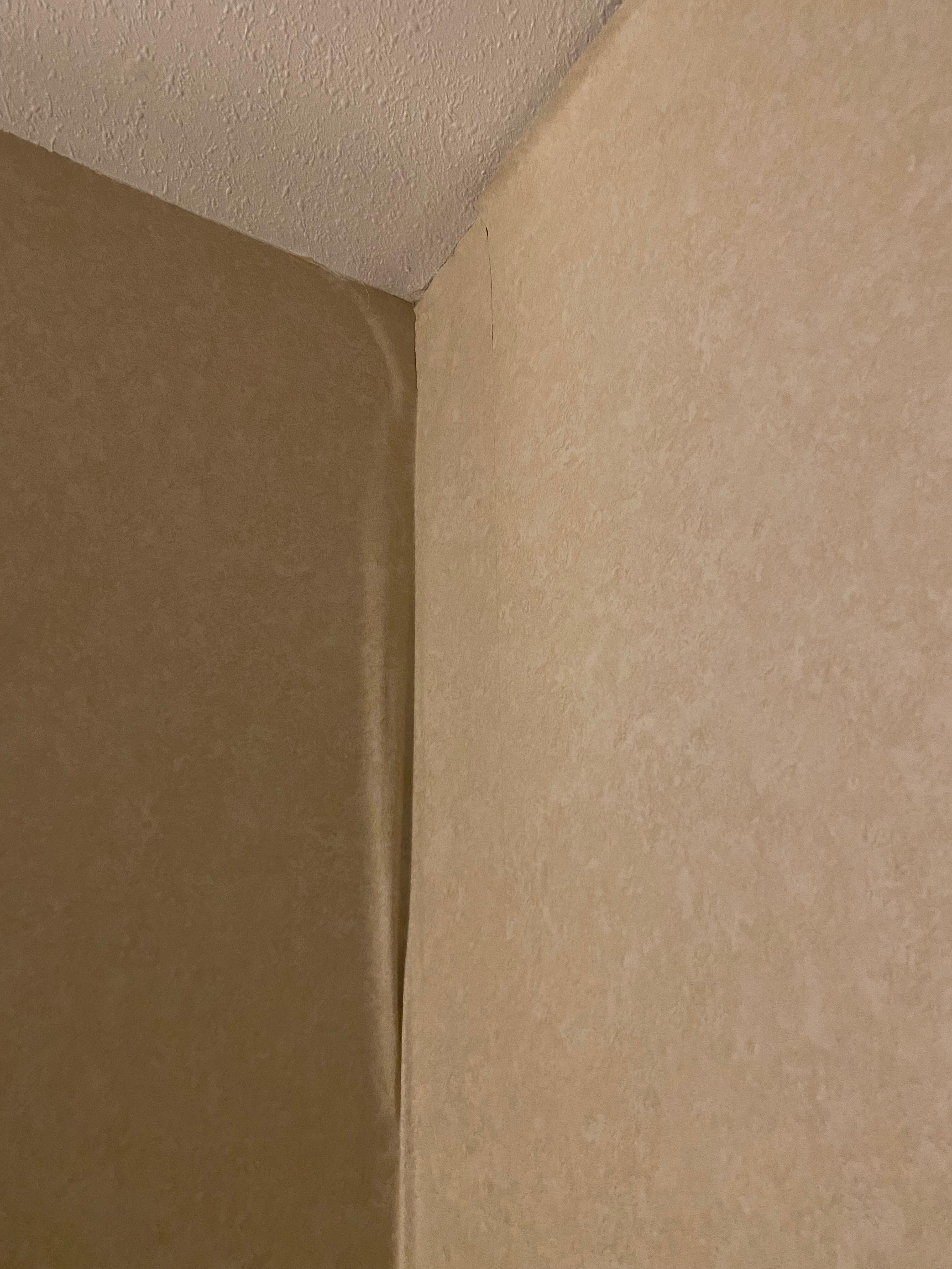 Wallpaper peeling off the walls