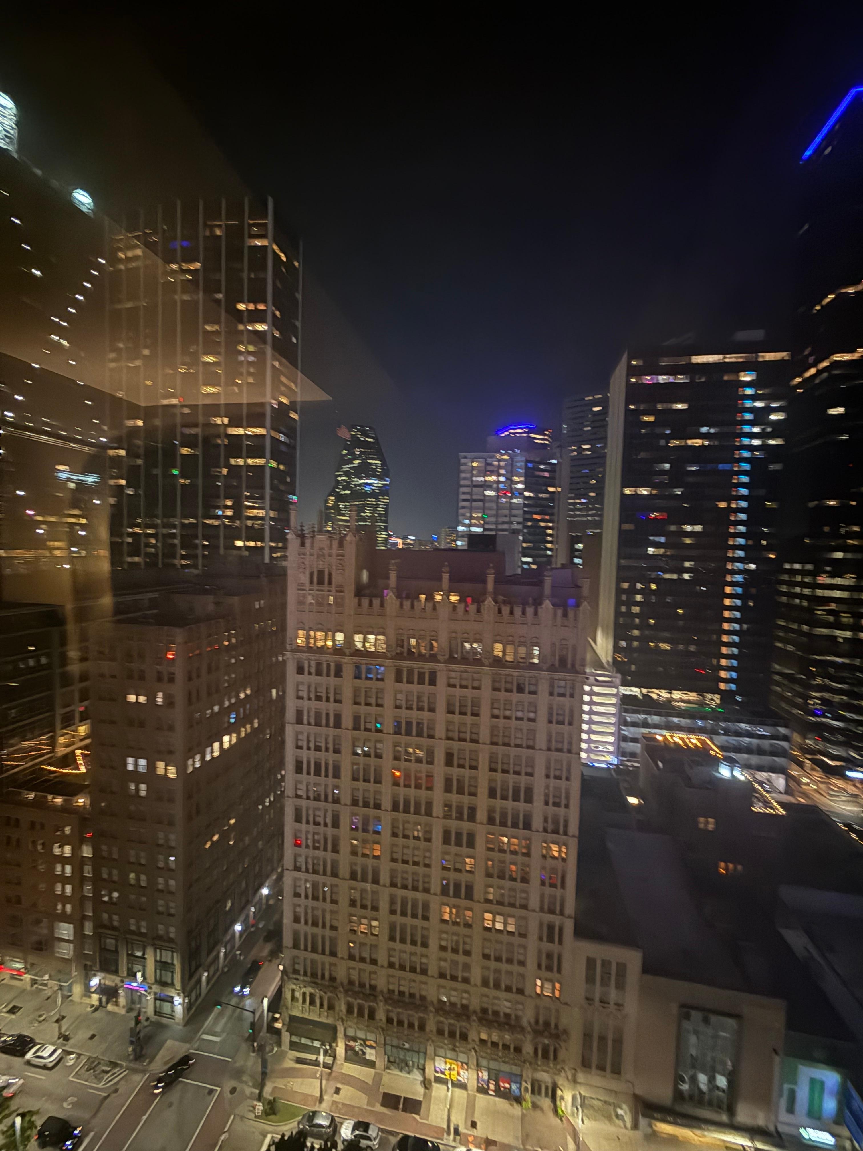 Nighttime view from the 18th floor 
