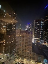 Nighttime view from the 18th floor
