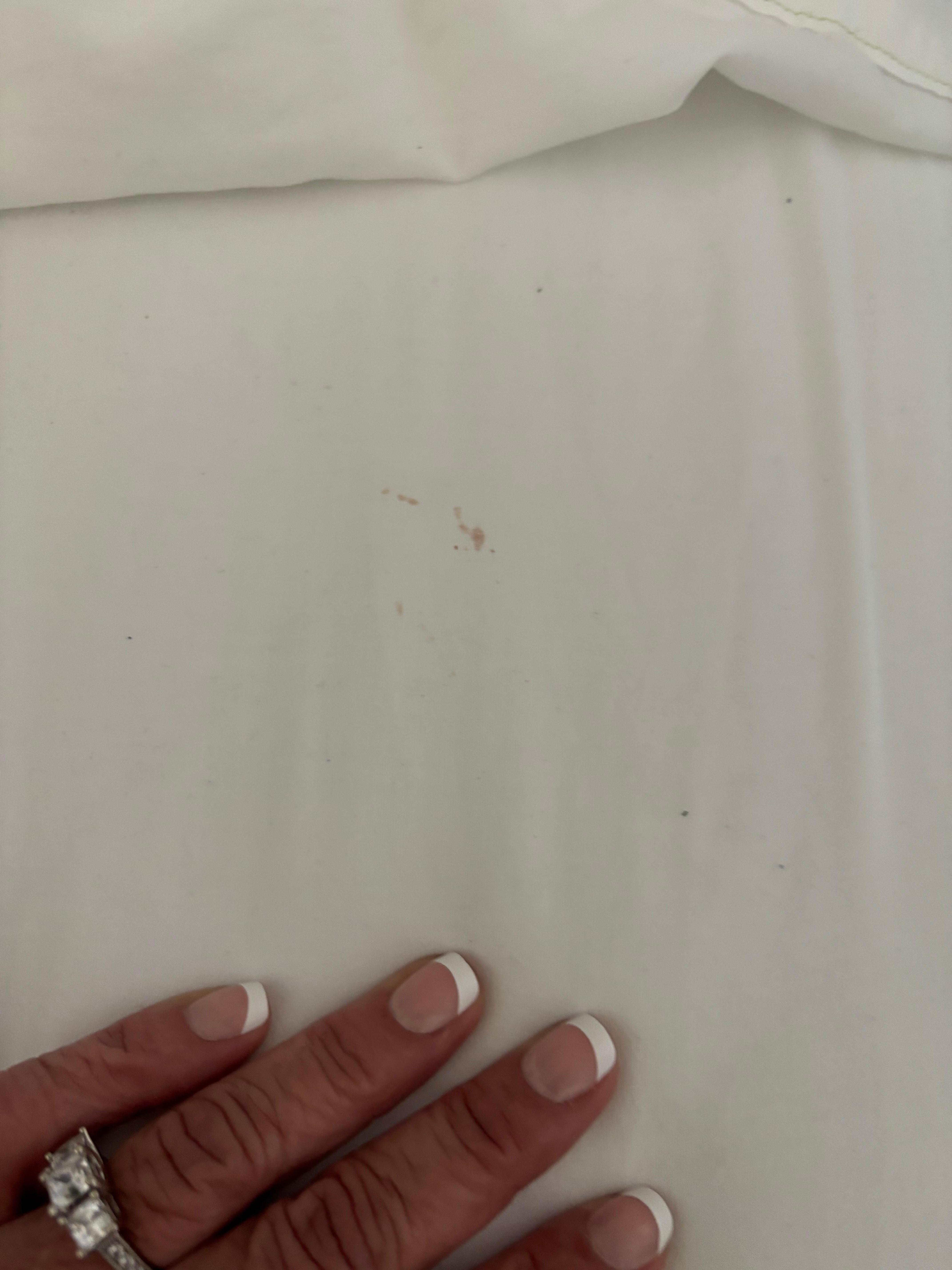 Blood stain on sheets