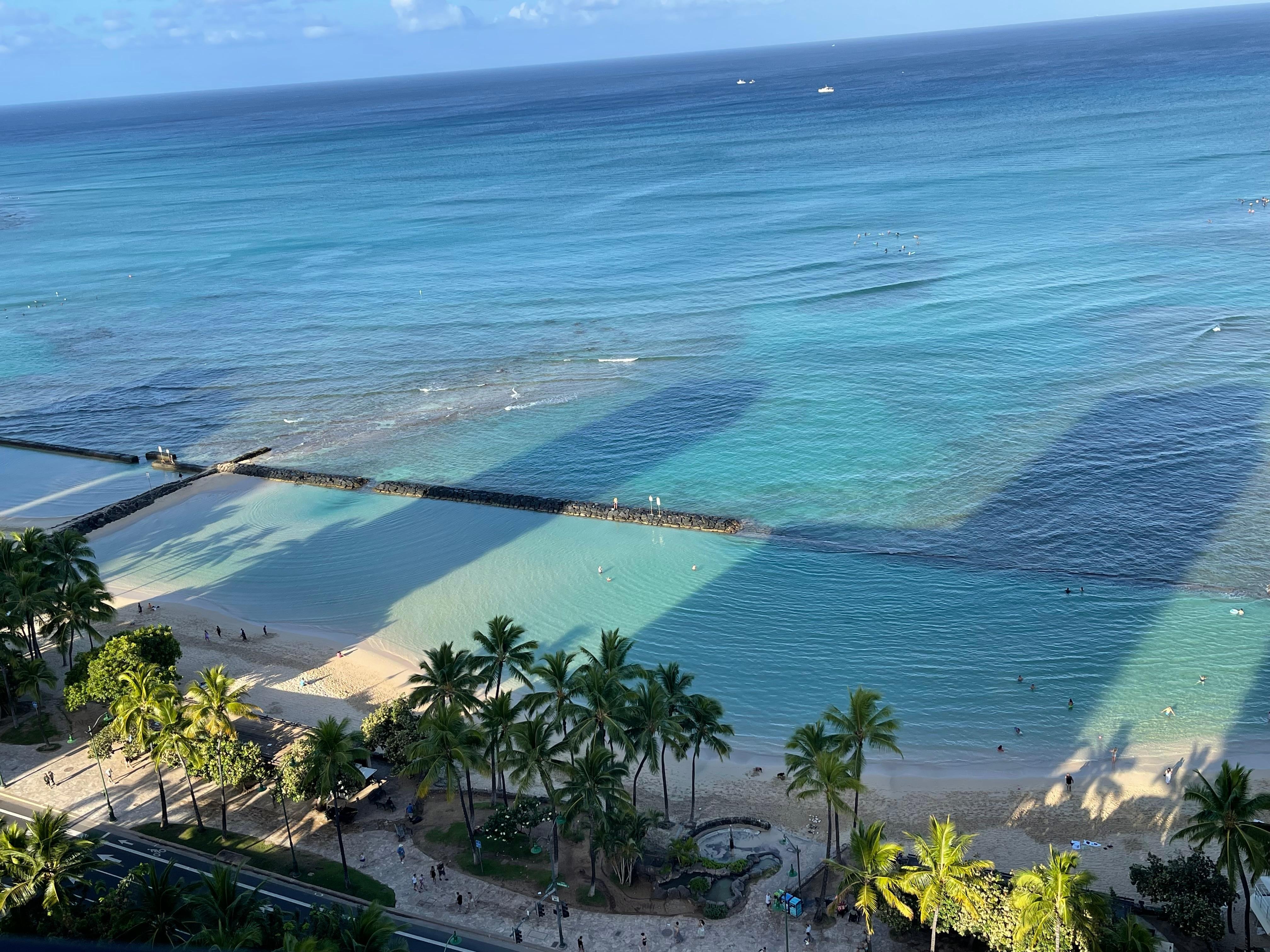 Early morning view from lanai