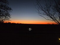A gorgeous sunset from the front yard!