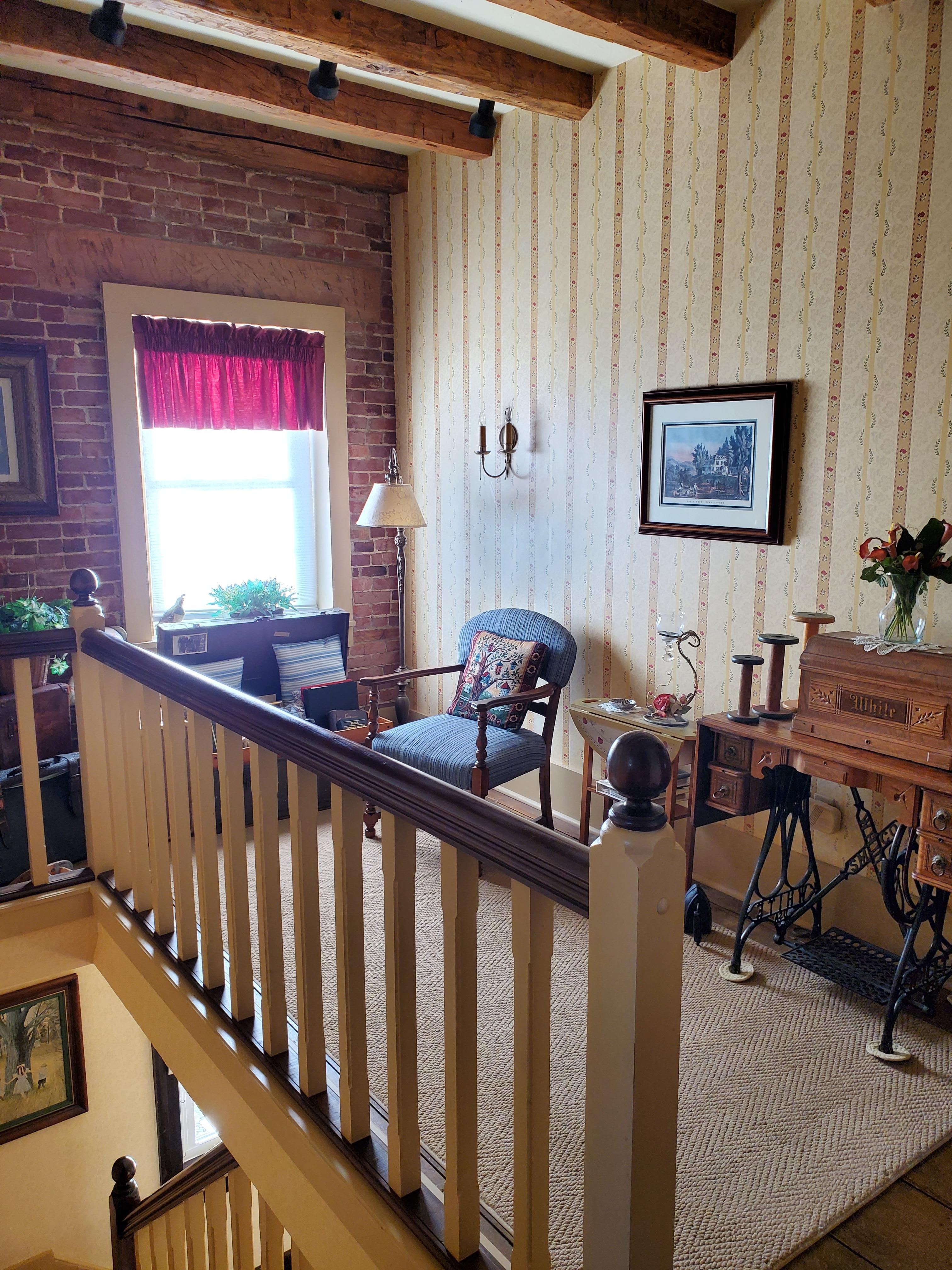 Upstairs reading room