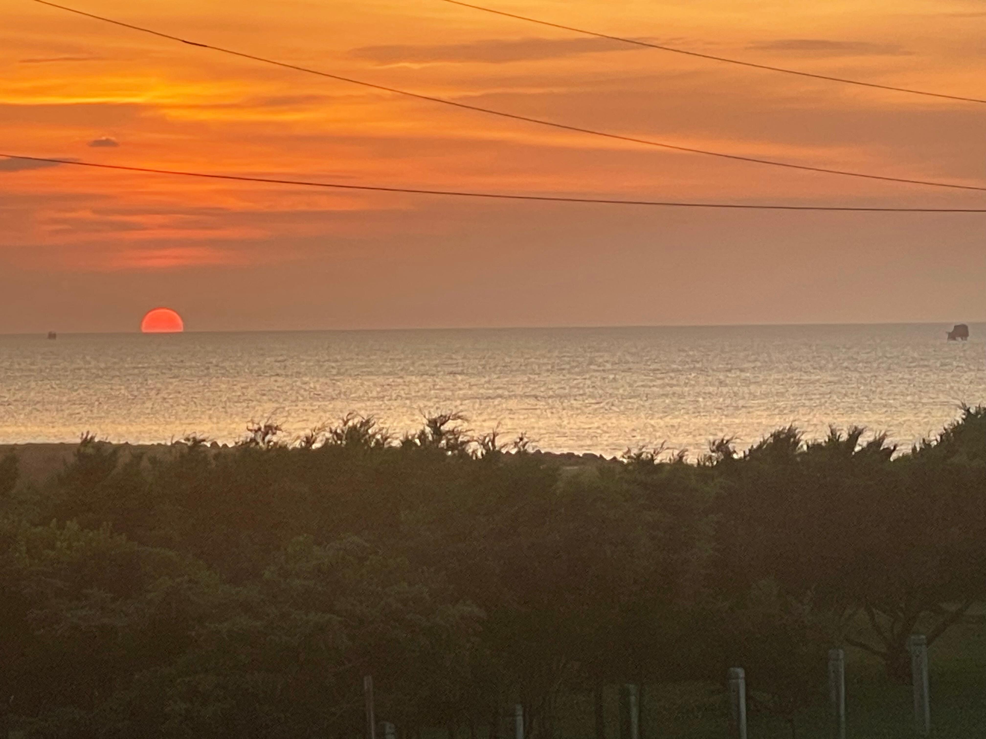 Sunset from the porch