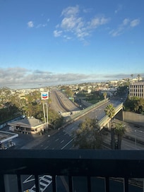 Outside balcony view. I don’t mind the sound of the cars but you hate it then I suggest you go elsewhere.