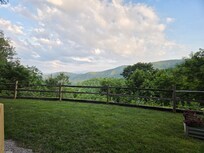 View of the mountains from the porch.